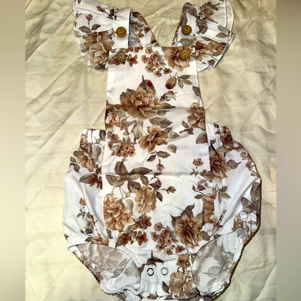 Girls 3-6 month rompers